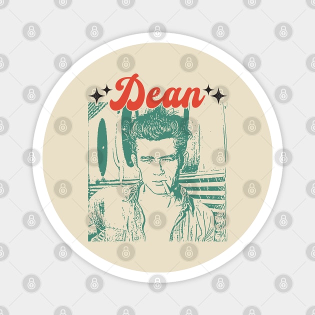 vintage dean Magnet by Mandegraph